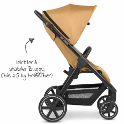 Buggy & Sportwagen Avus inkl. Reboarder Pearl Pro 2 - mit Einhand-Faltung und höhenverstellbarem Schieber (bis 25 kg belastbar) - Honey