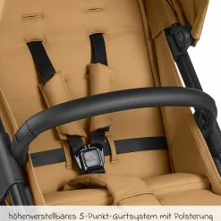 Buggy & Sportwagen Avus inkl. Reboarder Pearl Pro 2 - mit Einhand-Faltung und höhenverstellbarem Schieber (bis 25 kg belastbar) - Honey