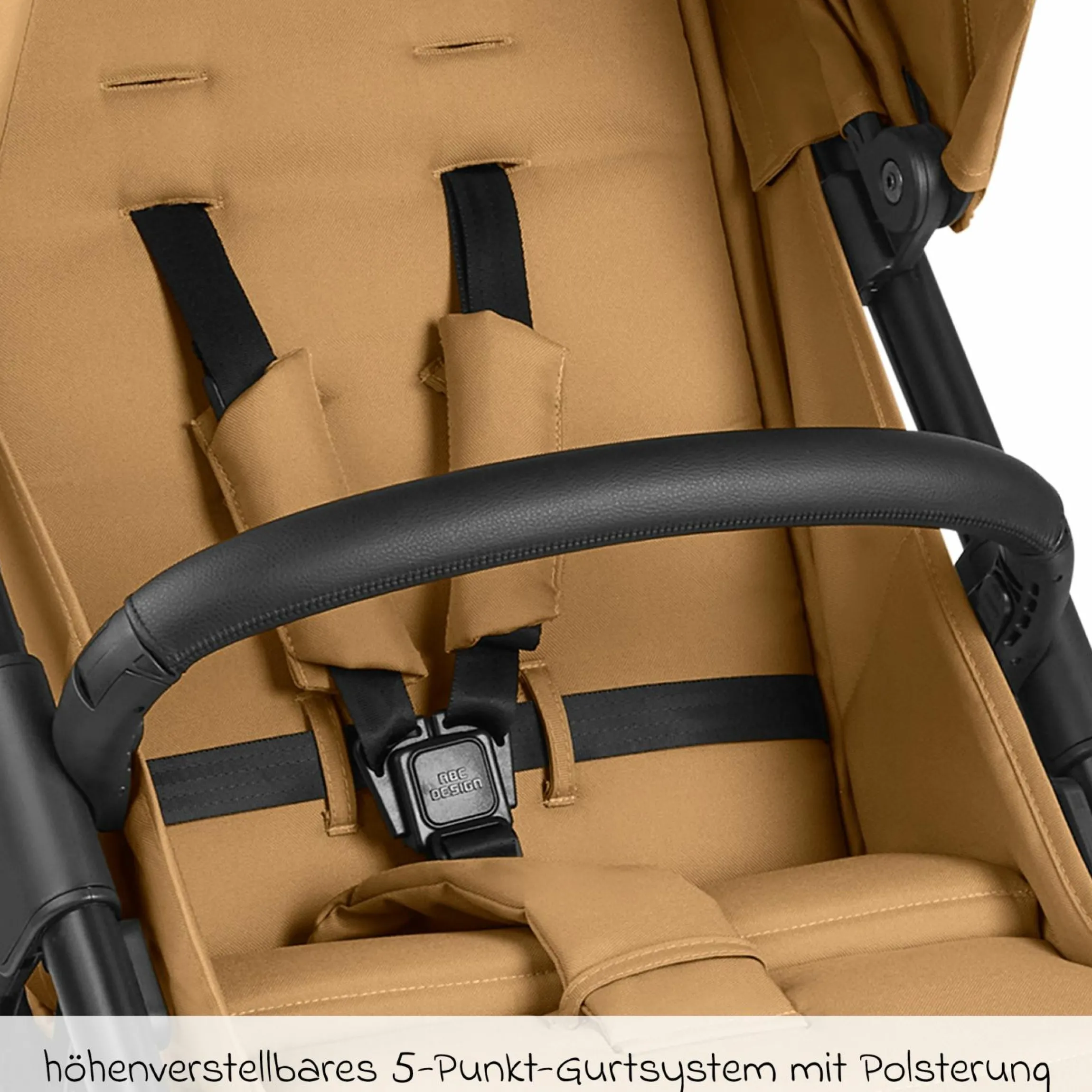 Buggy & Sportwagen Avus inkl. Reboarder Pearl Pro 2 - mit Einhand-Faltung und höhenverstellbarem Schieber (bis 25 kg belastbar) - Honey