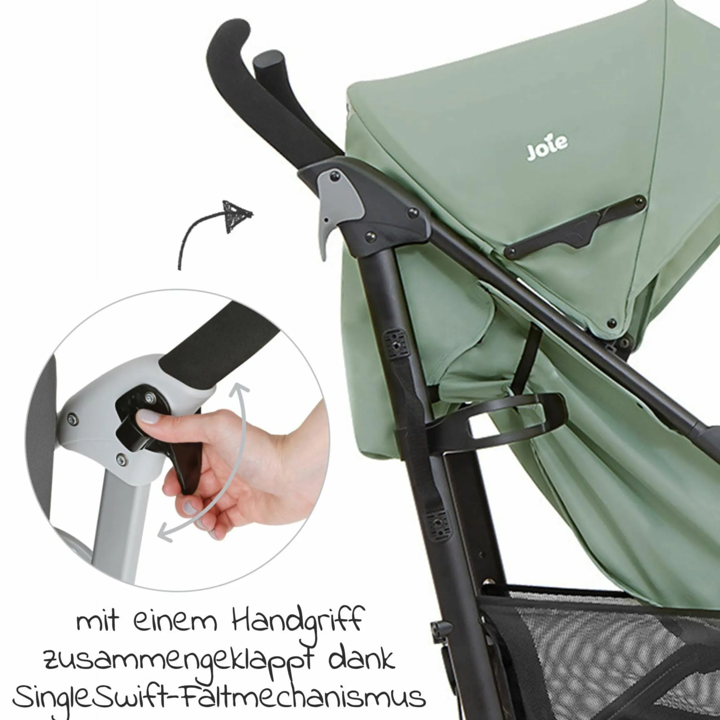 Buggy & Sportwagen Brisk LX bis 22 kg belastbar mit Liegefunktion & Einhand-Faltung - Laurel - Kollektion 2025
