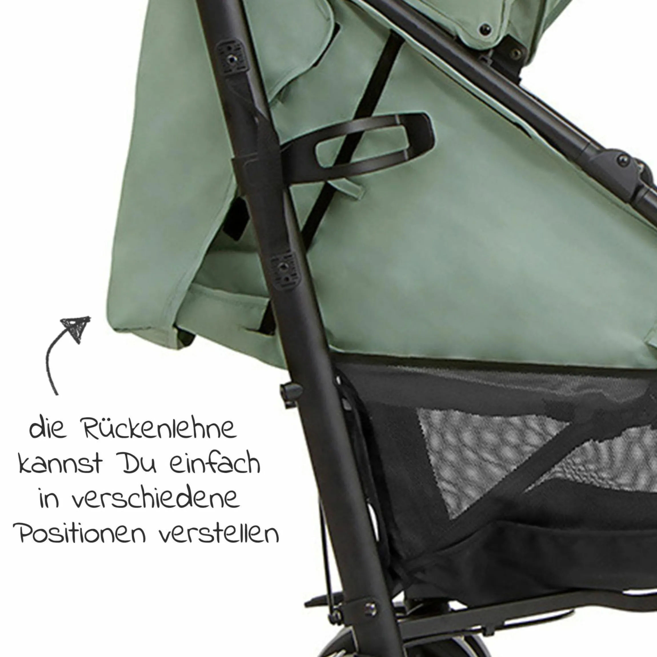 Buggy & Sportwagen Brisk LX bis 22 kg belastbar mit Liegefunktion & Einhand-Faltung - Laurel - Kollektion 2025