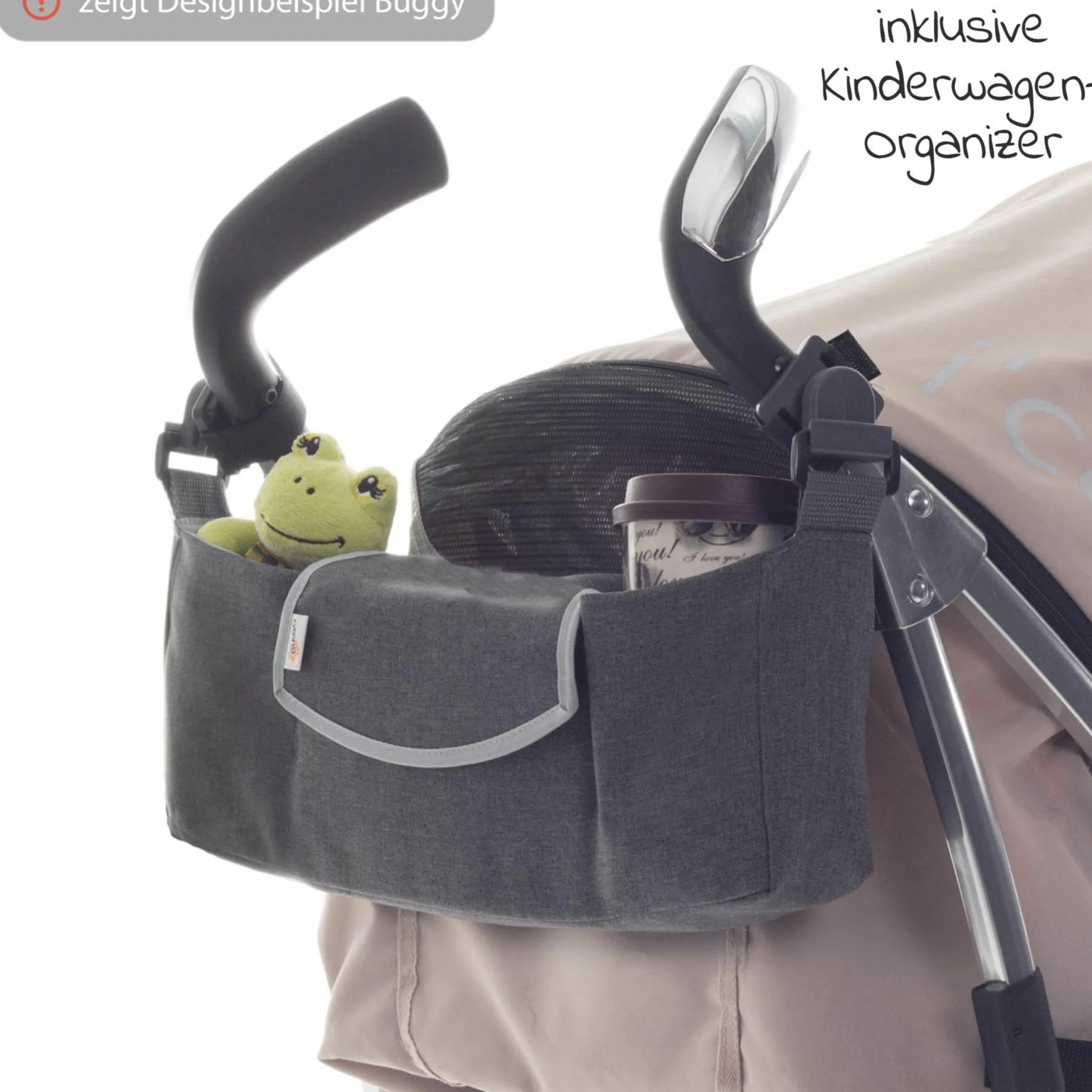 Buggy & Sportwagen Brisk LX bis 22 kg belastbar mit Liegefunktion,Einhand-Faltung inkl. Organizer Hug it!, Insektenschutz & Regenschutz - Laurel - Kollektion 2025