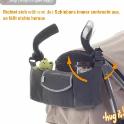 Buggy & Sportwagen Brisk LX bis 22 kg belastbar mit Liegefunktion,Einhand-Faltung inkl. Organizer Hug it!, Insektenschutz & Regenschutz - Laurel - Kollektion 2025