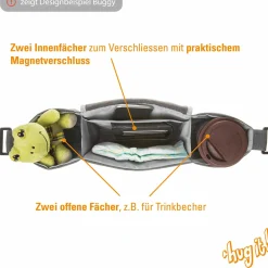 Buggy & Sportwagen Brisk LX bis 22 kg belastbar mit Liegefunktion,Einhand-Faltung inkl. Organizer Hug it!, Insektenschutz & Regenschutz - Laurel - Kollektion 2025