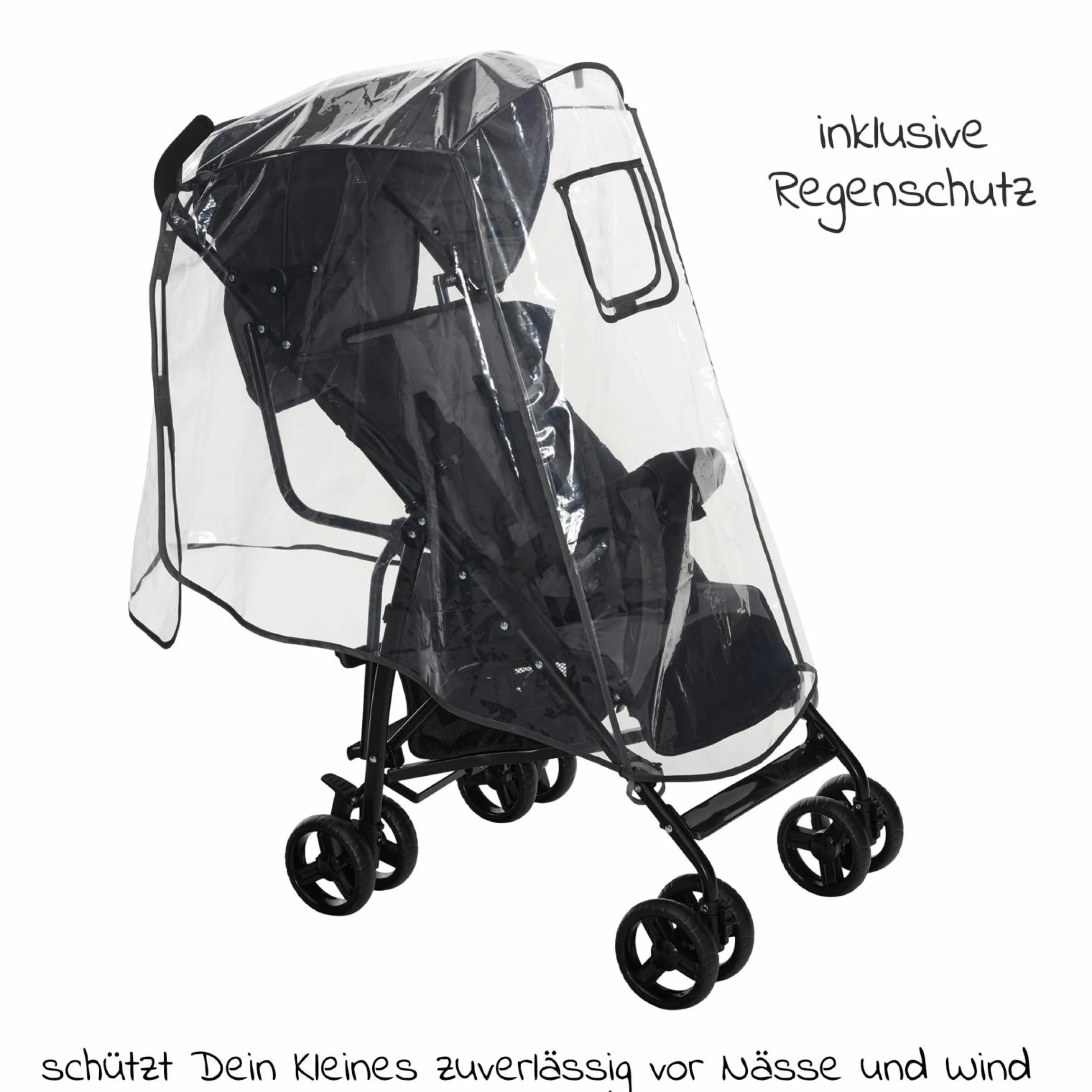 Buggy & Sportwagen Brisk LX bis 22 kg belastbar mit Liegefunktion,Einhand-Faltung inkl. Organizer Hug it!, Insektenschutz & Regenschutz - Laurel - Kollektion 2025