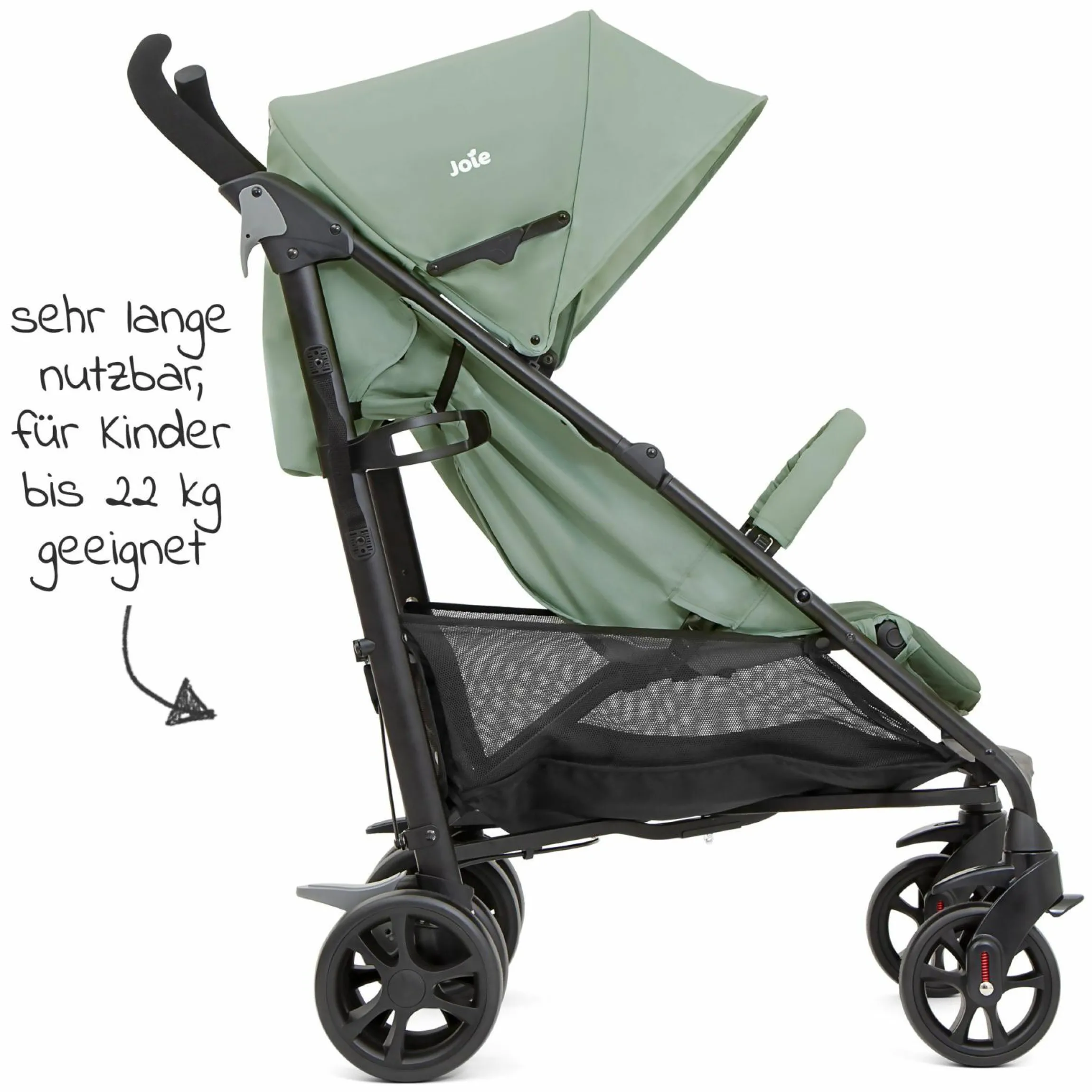 Buggy & Sportwagen Brisk LX bis 22 kg belastbar mit Liegefunktion, Einhand-Faltung inkl. Fußsack 3M - Laurel - Kollektion 2025