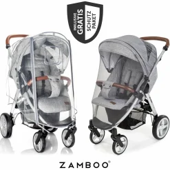 Buggy & Sportwagen Cooper bis 22 kg belastbar mit Liegeposition und Autofold-Mechanismus nur 7,1 kg inkl. Schutzpaket - Türkis Schwarz