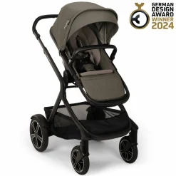 Buggy & Sportwagen DEMI next bis 22 kg mit magnetischem Gurtverschluss, umsetzbarem Allwettersitz, höhenverstellbarem Schieber, integrierter Sichtschutz inkl. Adapter & Regenschutz - Granite - Kollektion 2025