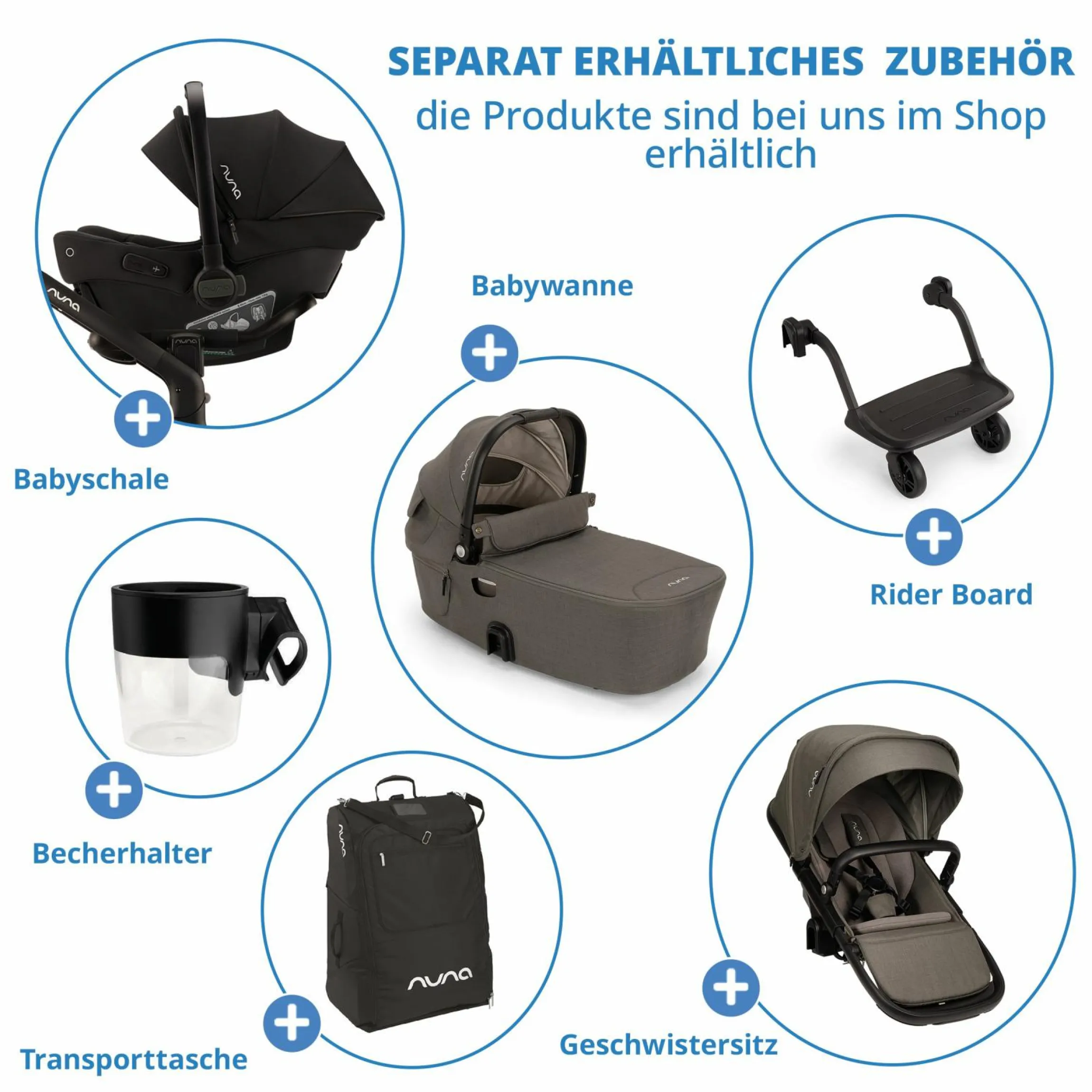 Buggy & Sportwagen DEMI next bis 22 kg mit magnetischem Gurtverschluss, umsetzbarem Allwettersitz, höhenverstellbarem Schieber, integrierter Sichtschutz inkl. Adapter & Regenschutz - Granite - Kollektion 2025