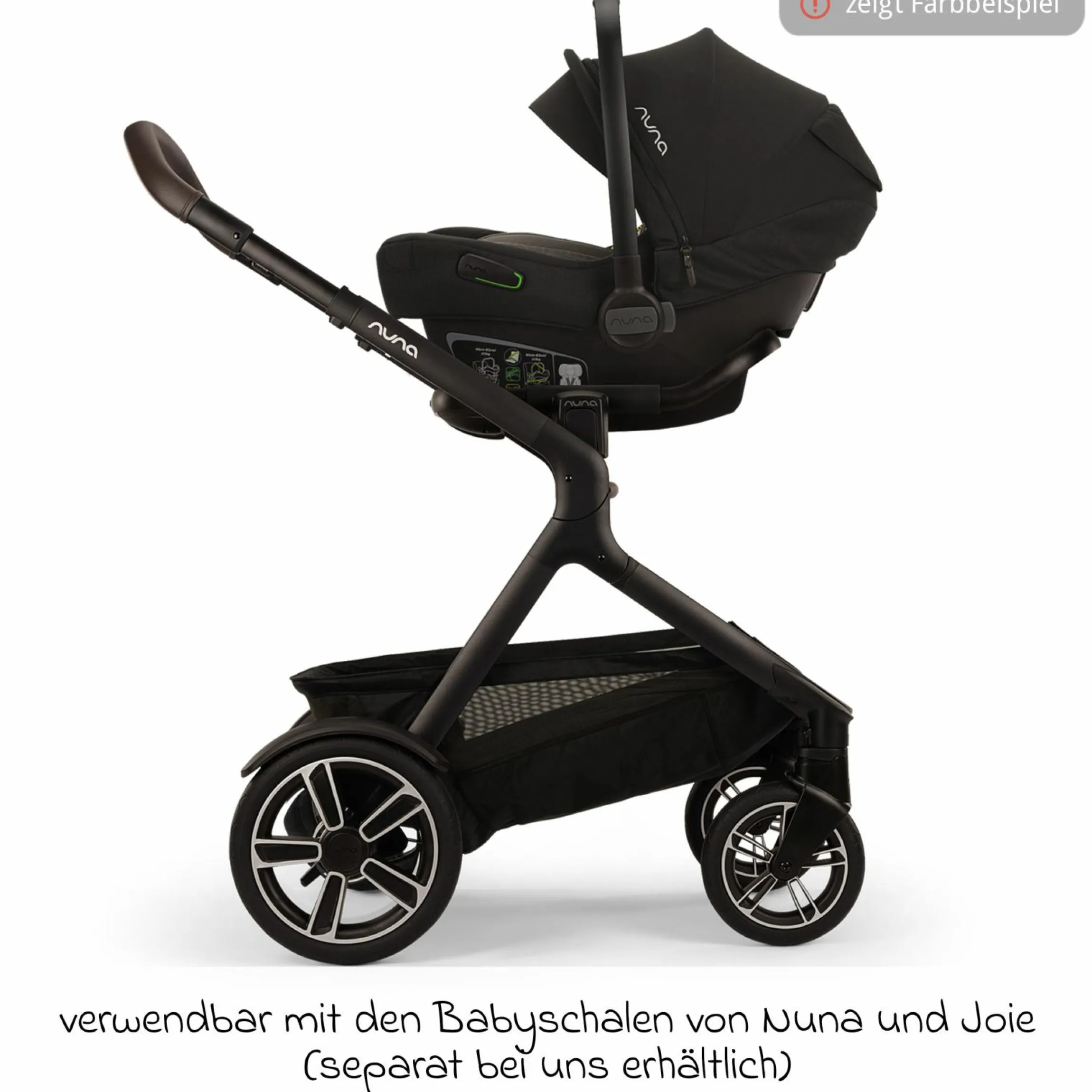Buggy & Sportwagen DEMI next bis 22 kg mit magnetischem Gurtverschluss, umsetzbarem Allwettersitz, höhenverstellbarem Schieber, integrierter Sichtschutz inkl. Adapter & Regenschutz - Granite - Kollektion 2025