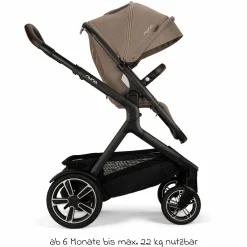 Buggy & Sportwagen DEMI next bis 22 kg mit magnetischem Gurtverschluss, umsetzbarem Allwettersitz, höhenverstellbarem Schieber, integrierter Sichtschutz inkl. Adapter & Regenschutz - Cedar - Kollektion 2025