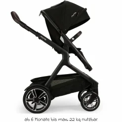 Buggy & Sportwagen DEMI next bis 22 kg mit magnetischem Gurtverschluss, umsetzbarem Allwettersitz, höhenverstellbarem Schieber, integrierter Sichtschutz inkl. Adapter & Regenschutz - Caviar - Kollektion 2025