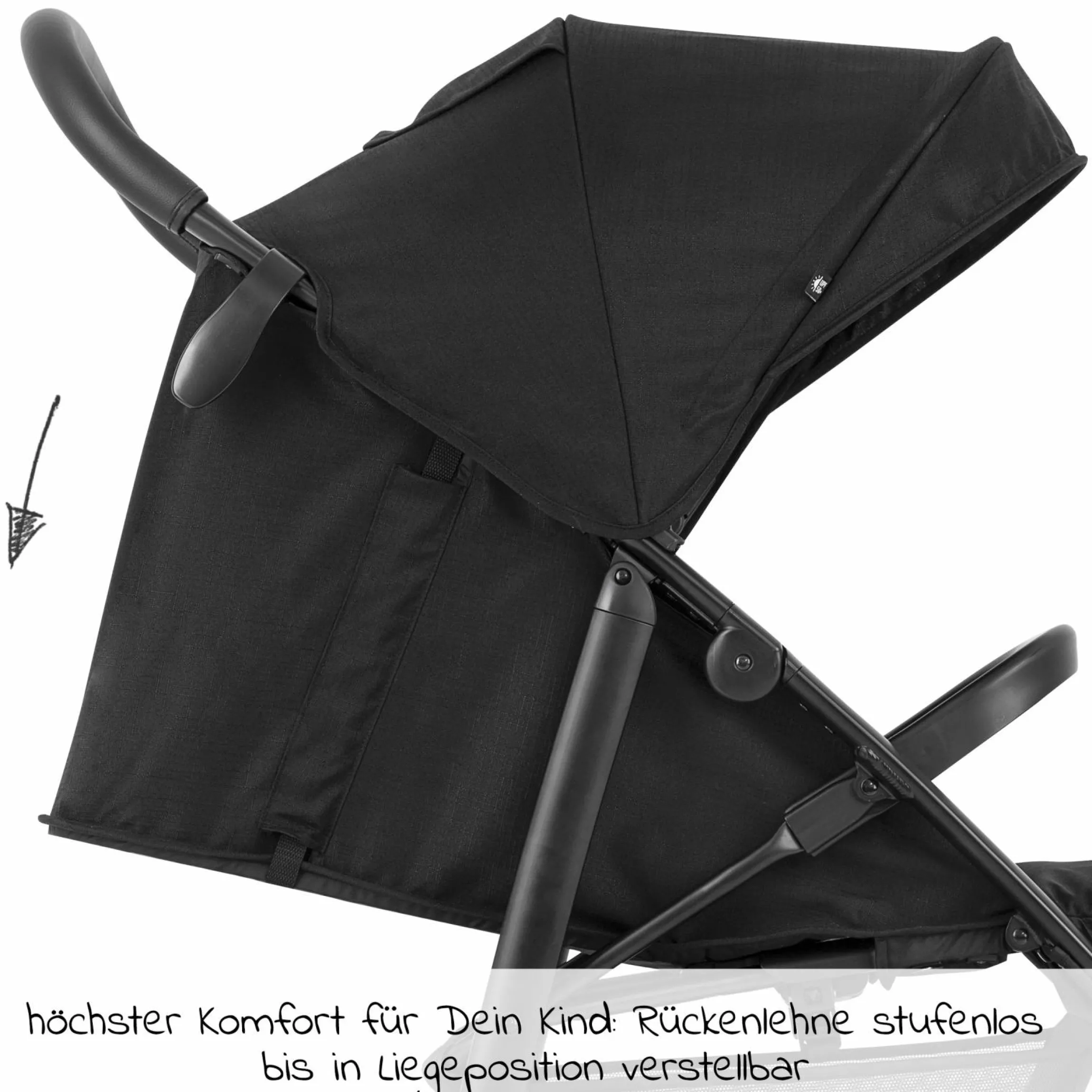 Buggy & Sportwagen Eezefold mit Liegefunktion - Midnight - Kollektion 2024