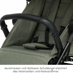 Buggy & Sportwagen Fill Allrounder bis 22 kg belasbar mit verstellbarem Schieber - Grün Melange