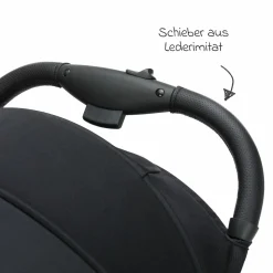 Buggy & Sportwagen Fill Rover bis 22 kg belastbar mit Liegeposition, Trollyfunktion nur 6,8 kg - Schwarz