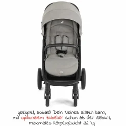 Buggy & Sportwagen Litetrax Pro Air bis 22 kg belastbar mit Luftreifen, Schieber-Ablagefach inkl. Insektenschutz & Regenschutz - Pebble - Kollektion 2025