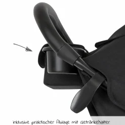 Buggy & Sportwagen Litetrax bis 22 kg belastbar mit Schieber-Ablagefach inkl. Insektenschutz & Regenschutz - Shale - Kollektion 2025