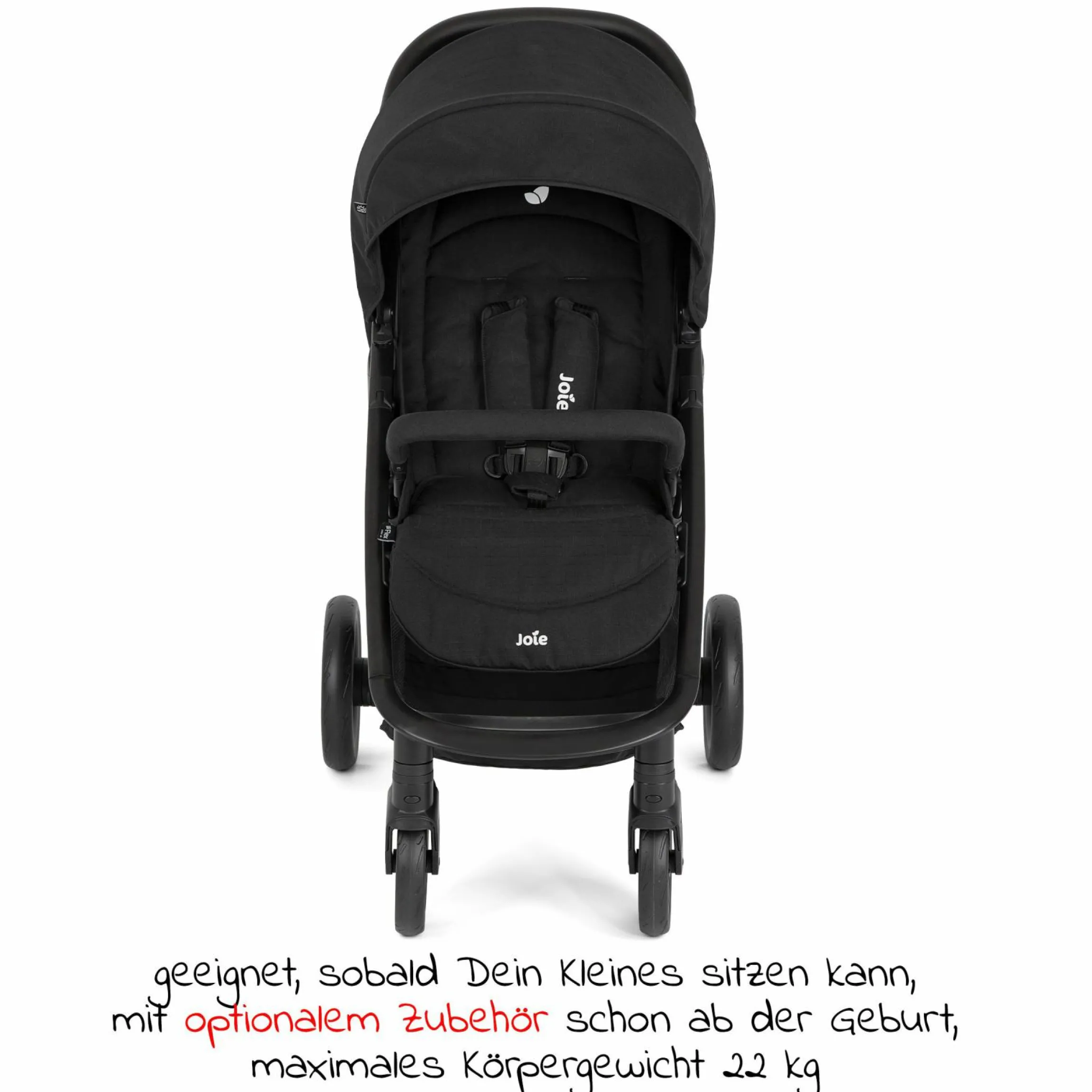 Buggy & Sportwagen Litetrax bis 22 kg belastbar mit Schieber-Ablagefach inkl. Insektenschutz & Regenschutz - Shale - Kollektion 2025