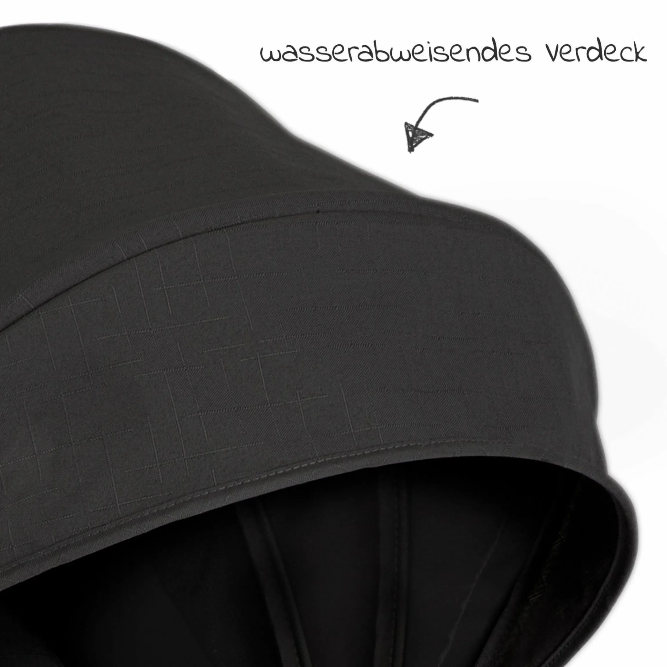 Buggy & Sportwagen Litetrax bis 22 kg belastbar mit Schieber-Ablagefach inkl. Insektenschutz & Regenschutz - Shale - Kollektion 2025