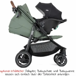 Buggy & Sportwagen Litetrax Pro bis 22 kg belastbar mit Schieber-Ablagefach & Regenschutz - Laurel - Kollektion 2025