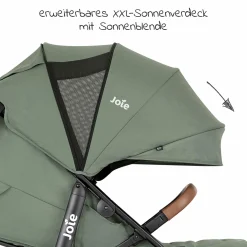 Buggy & Sportwagen Litetrax Pro bis 22 kg belastbar mit Schieber-Ablagefach & Regenschutz - Laurel - Kollektion 2025