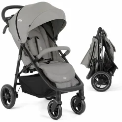 Buggy & Sportwagen Litetrax bis 22 kg belastbar mit Schieber-Ablagefach & Regenschutz - Pebble - Kollektion 2025
