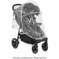 Buggy & Sportwagen Litetrax inkl. Fußsack - bis 22 kg belastbar mit Schieber-Ablagefach & Regenschutz - Shale - Kollektion 2025