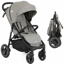 Buggy & Sportwagen Litetrax Pro Air bis 22 kg belastbar mit Luftreifen, Schieber-Ablagefach & Regenschutz - Pebble - Kollektion 2025