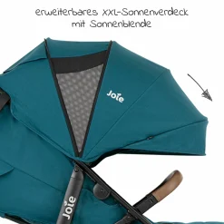 Buggy & Sportwagen Litetrax Pro bis 22 kg belastbar mit Schieber-Ablagefach & Regenschutz - Peacock - Kollektion 2025