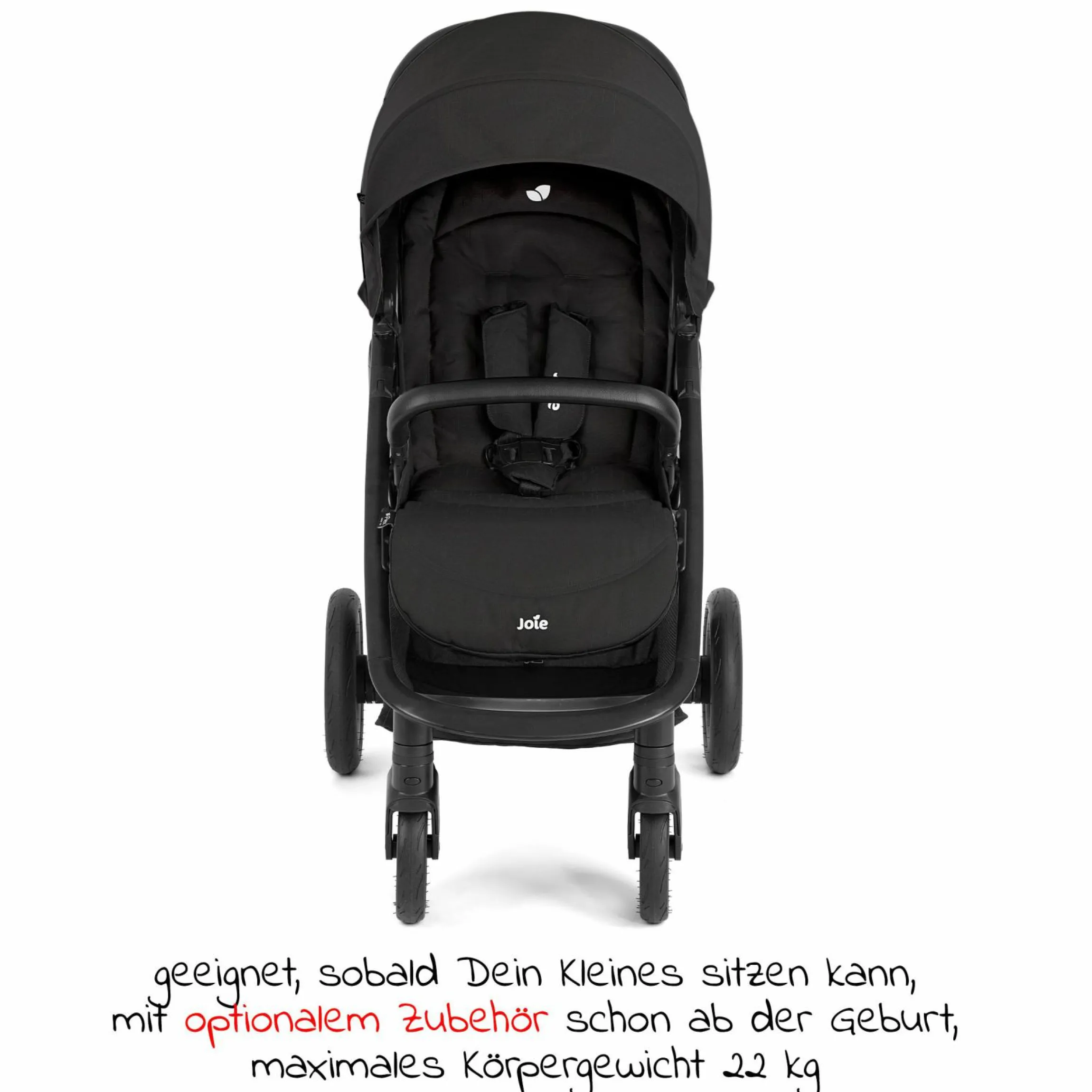 Buggy & Sportwagen Litetrax Pro Air bis 22 kg belastbar mit Luftreifen, Schieber-Ablagefach inkl. Insektenschutz & Regenschutz - Shale - Kollektion 2025