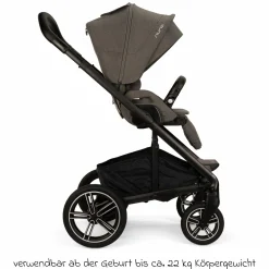 Buggy & Sportwagen MIXX next bis 22 kg mit magnetischem Gurtverschluss, umsetzbarem Allwettersitz, höhenverstellbarem Schieber, integrierter Sichtschutz inkl. Adapter, Kniedecke & Regenschutz - Thunder - Kollektion 2025
