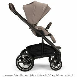 Buggy & Sportwagen MIXX next bis 22 kg mit magnetischem Gurtverschluss, umsetzbarem Allwettersitz, höhenverstellbarem Schieber, integrierter Sichtschutz inkl. Adapter, Kniedecke & Regenschutz - Cedar - Kollektion 2025