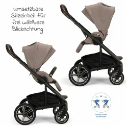 Buggy & Sportwagen MIXX next bis 22 kg mit magnetischem Gurtverschluss, umsetzbarem Allwettersitz, höhenverstellbarem Schieber, integrierter Sichtschutz inkl. Adapter, Kniedecke & Regenschutz - Cedar - Kollektion 2025