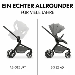 Buggy & Sportwagen Move N Care inkl. Adapter für Babyschale - Dark Grey