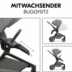 Buggy & Sportwagen Move N Care inkl. Adapter für Babyschale - Dark Grey