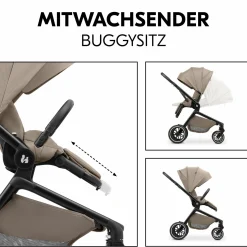 Buggy & Sportwagen Move N Care inkl. Adapter für Babyschale - Mocha