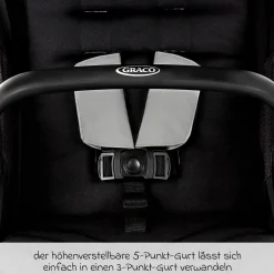 Buggy- & Sportwagen Myavo bis 22 kg belastbar nur 5,8 kg leicht mit Liegefunktion & Regenschutz - Steeple Gray