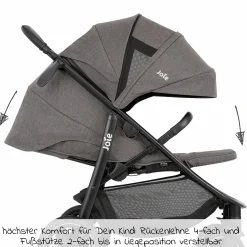 Buggy & Sportwagen Mytrax Pro bis 22 kg belastbar mit Teleskopschieber, Getränkehalter & Regenschutz - Thunder - Kollektion 2025