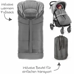 Buggy & Sportwagen Mytrax Pro inkl. Fußsack - bis 22 kg belastbar mit Teleskopschieber, Getränkehalter & Regenschutz - Thunder - Kollektion 2025