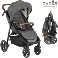 Buggy & Sportwagen Mytrax Pro bis 22 kg belastbar mit Teleskopschieber, Getränkehalter & Regenschutz - Cycle Collection - Shell Gray - Kollektion 2025