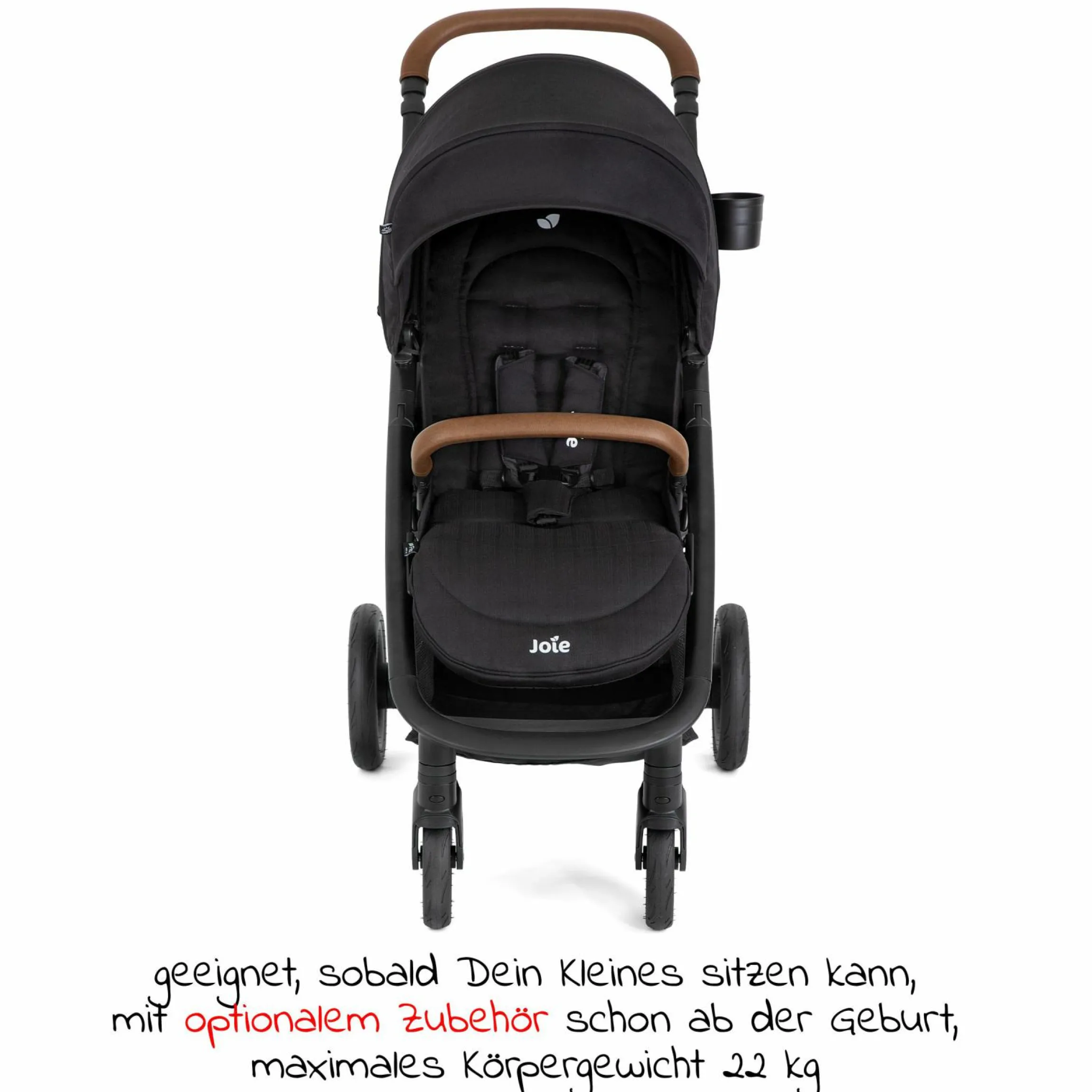 Buggy & Sportwagen Mytrax Pro bis 22 kg belastbar mit Teleskopschieber, Getränkehalter inkl. Insektenschutz & Regenschutz - Shale - Kollektion 2025