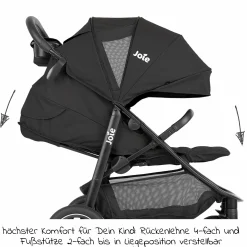 Buggy & Sportwagen Mytrax Pro bis 22 kg belastbar mit Teleskopschieber, Getränkehalter inkl. Insektenschutz & Regenschutz - Shale - Kollektion 2025