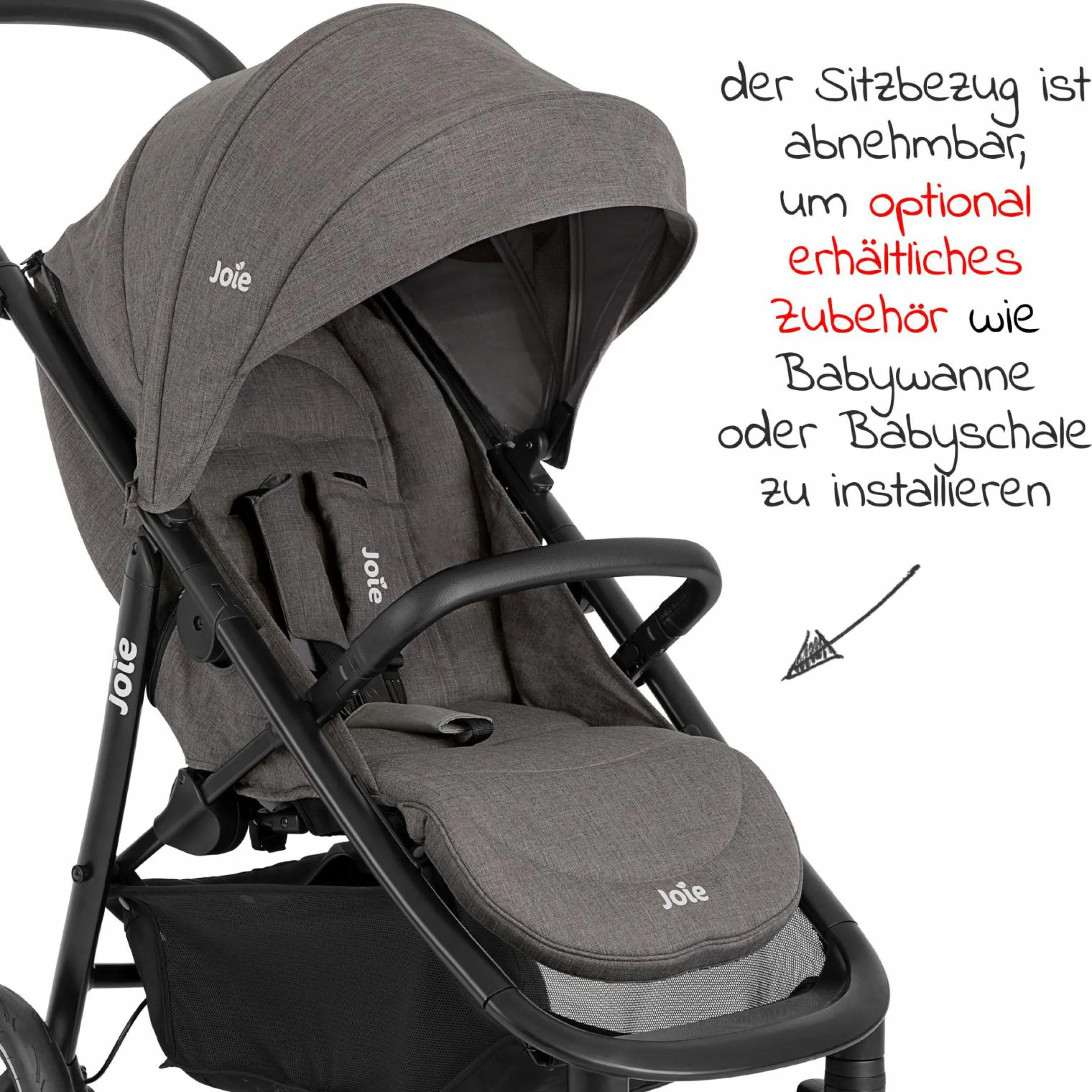 Buggy & Sportwagen Mytrax Pro bis 22 kg belastbar mit Teleskopschieber, Getränkehalter inkl. Insektenschutz & Regenschutz - Thunder - Kollektion 2025