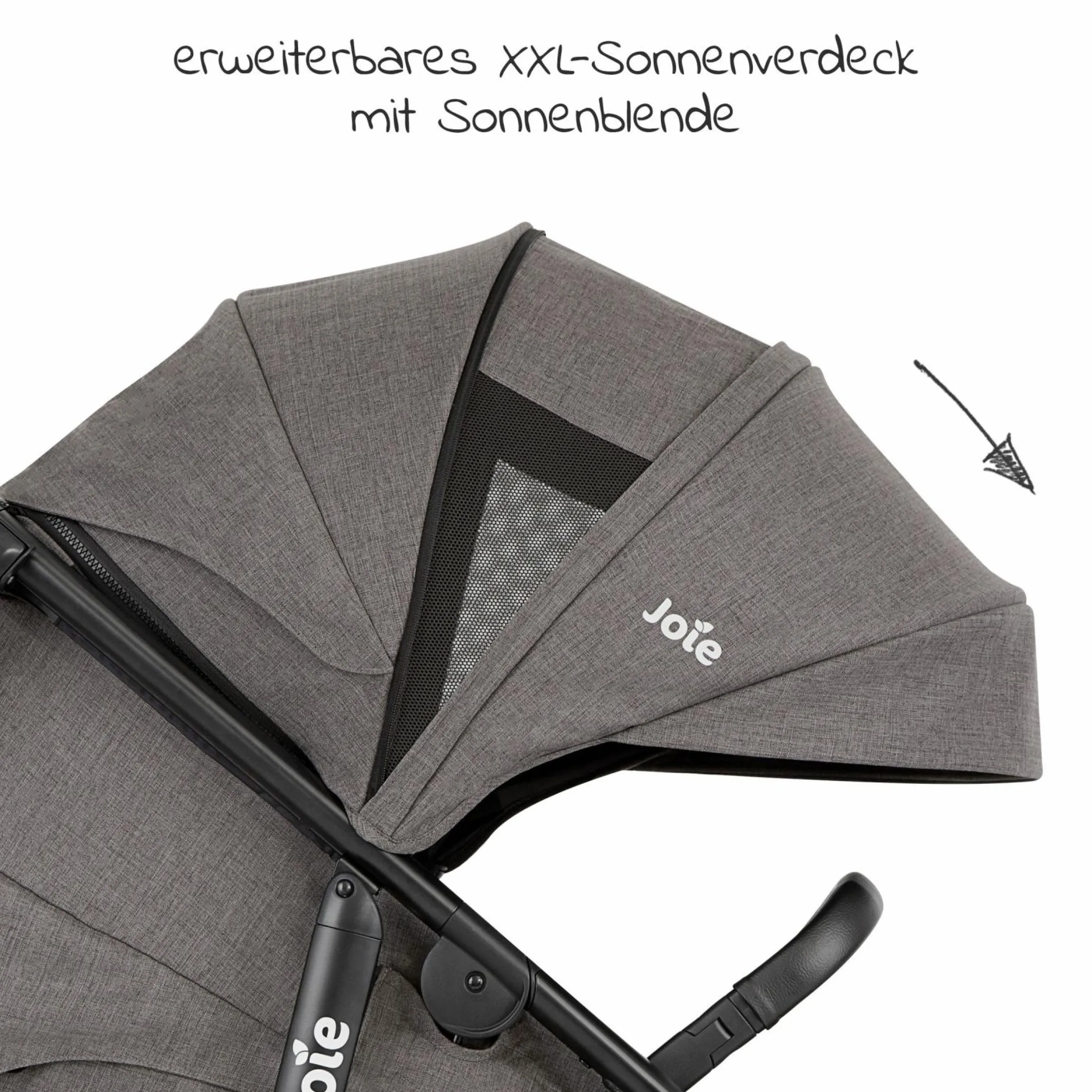 Buggy & Sportwagen Mytrax Pro bis 22 kg belastbar mit Teleskopschieber, Getränkehalter inkl. Insektenschutz & Regenschutz - Thunder - Kollektion 2025
