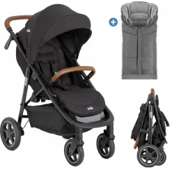 Buggy & Sportwagen Mytrax Pro inkl. Fußsack - bis 22 kg belastbar mit Teleskopschieber, Getränkehalter & Regenschutz - Shale - Kollektion 2025