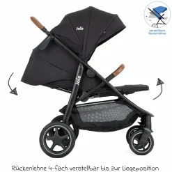Buggy & Sportwagen Mytrax Pro inkl. Fußsack - bis 22 kg belastbar mit Teleskopschieber, Getränkehalter & Regenschutz - Shale - Kollektion 2025