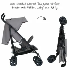 Buggy & Sportwagen Nitro LX nur 7,7 kg - ideal für die Reise - Dark Pewter