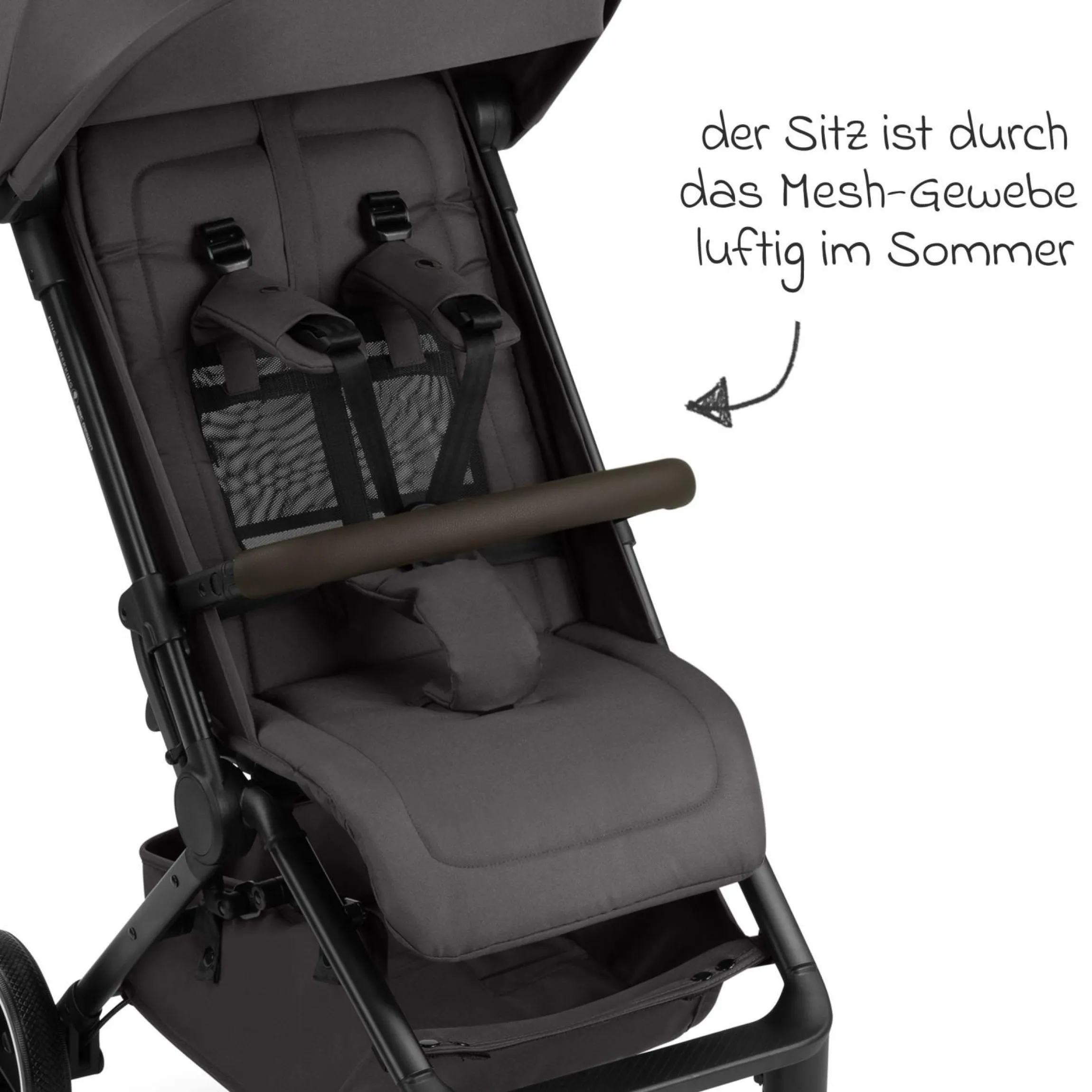 Buggy & Sportwagen Ping 3 Trekking bis 22 kg mit flacher Liegeposition inkl. Sitzeinlage, Transporttasche & Tragegurt - Falcon - Kollektion 2025
