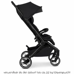 Buggy & Sportwagen Ping 3 Trekking bis 22 kg mit flacher Liegeposition inkl. Sitzeinlage, Transporttasche & Tragegurt - Pure - Coal - Kollektion 2025