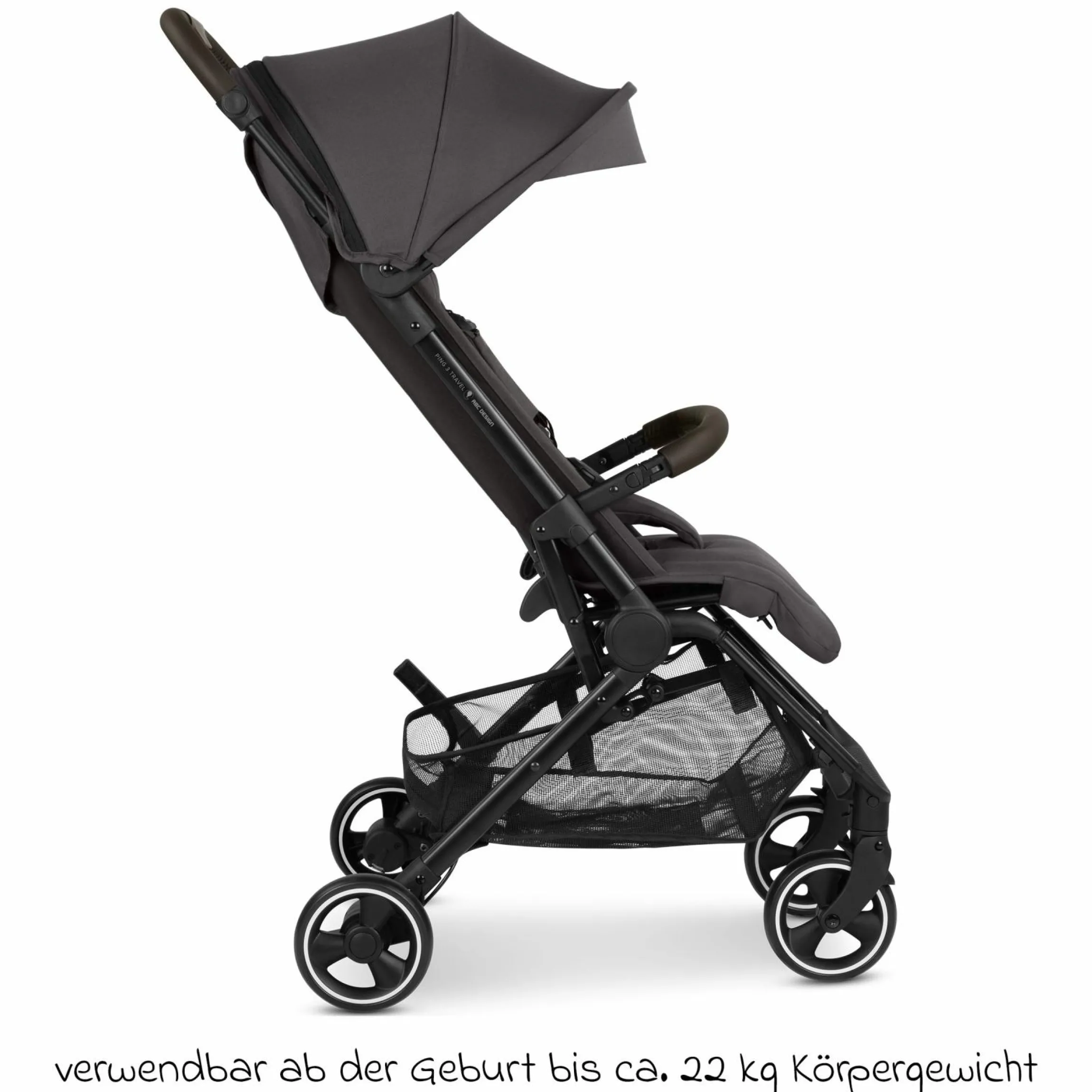 Buggy & Sportwagen Ping 3 Travel bis 22 kg mit flacher Liegeposition inkl. Transporttasche & Tragegurt - Falcon - Kollektion 2025